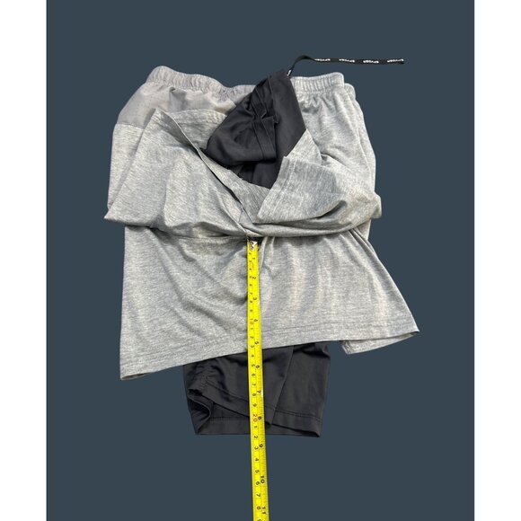 Spyder Active Mens Gray Training Shorts With Black Compression Liner Size L - Picture 6 of 6